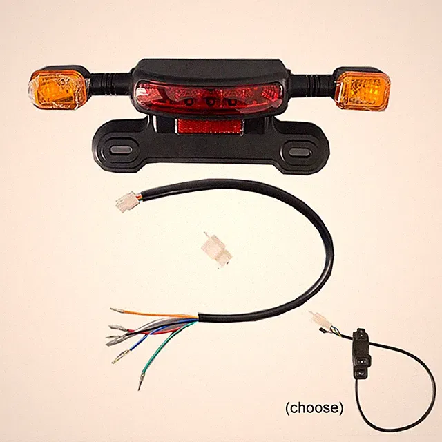 12V/48V/60V Electric Bicycle Tail Light 3 IN 1 Rear Light Brake Light Turn Light
