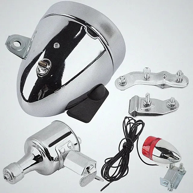 12V 6W Bike Dynamo Headlight Tail Light Brightness Waterproof for BMX Cruiser