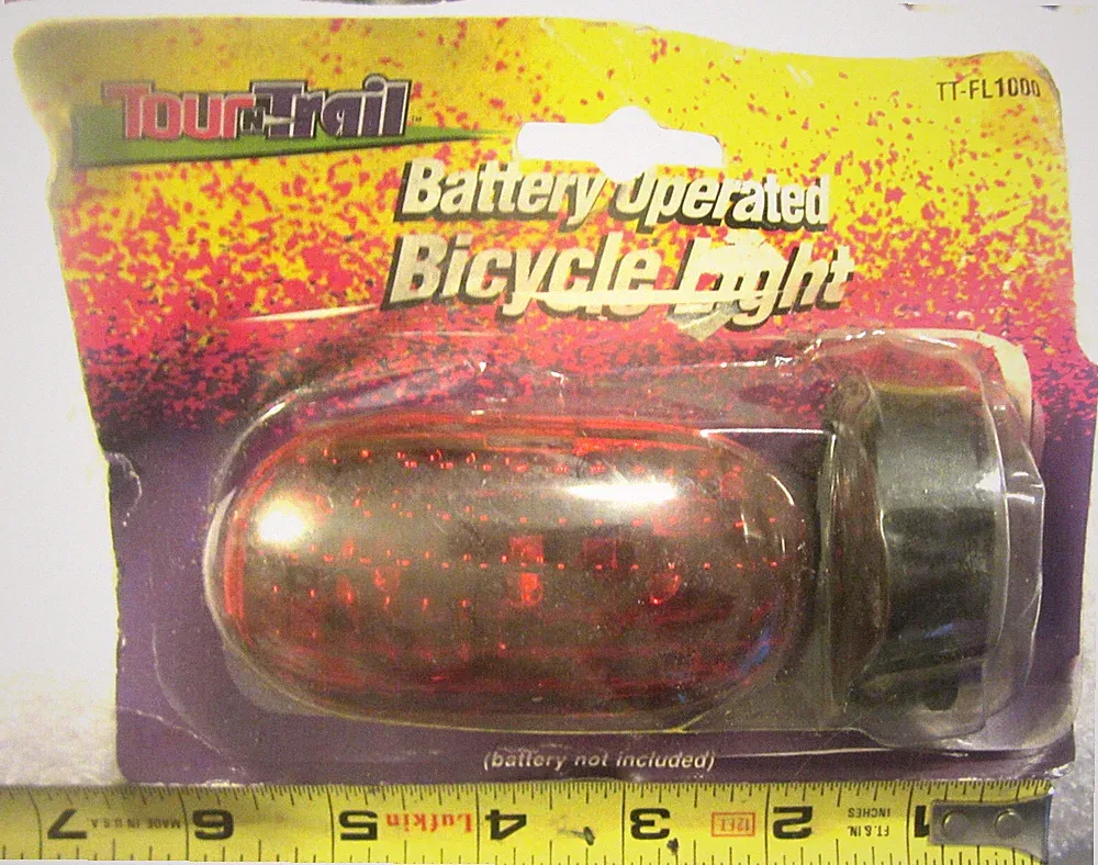 2 AA battery Rear Tail Light,Bike Warning Reflective LED Bicycle Tour N Trail