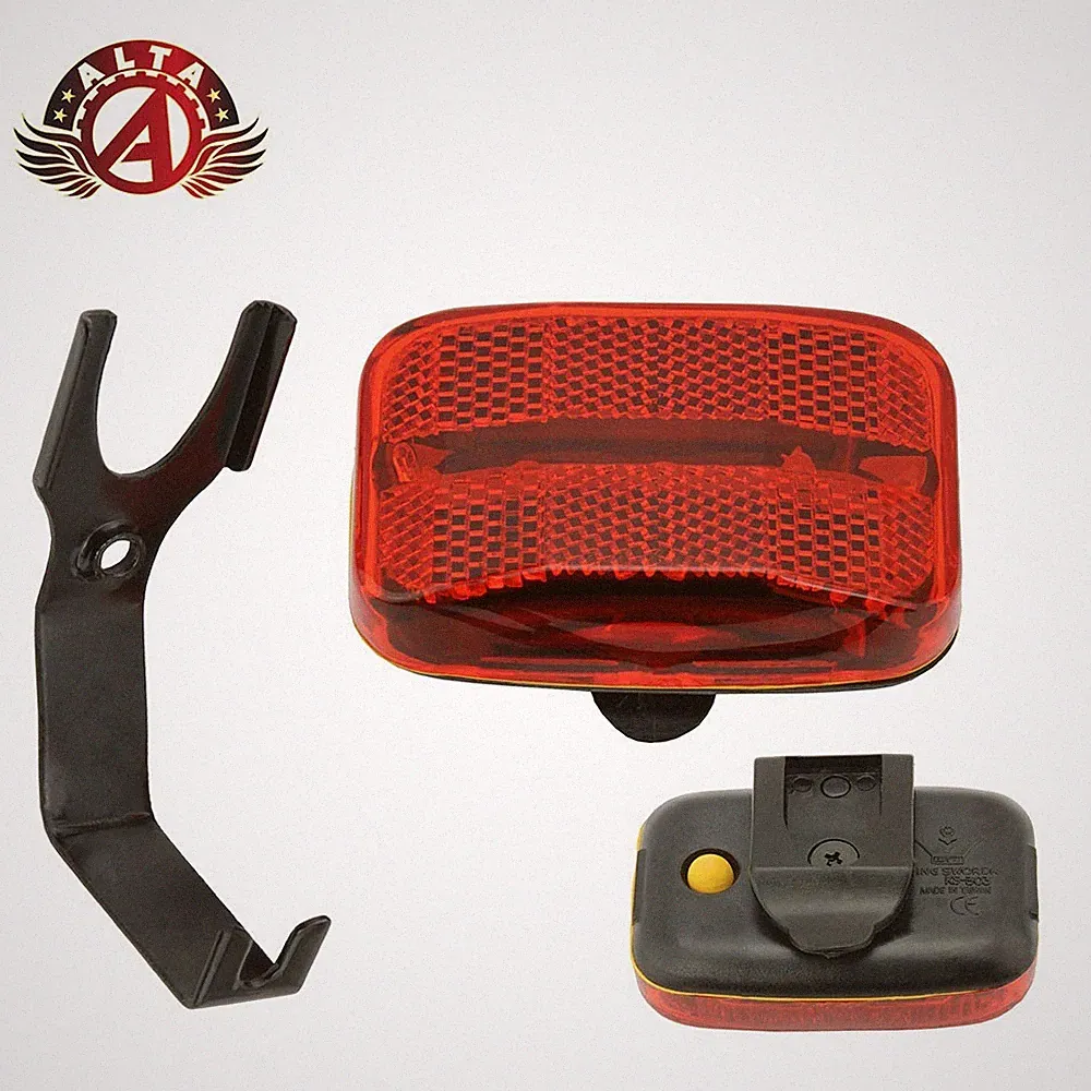 ALTA KS-303-4 Red 5 LED Safety Tail Light Bicycle Rear Flasher Cruiser BMX Bike.