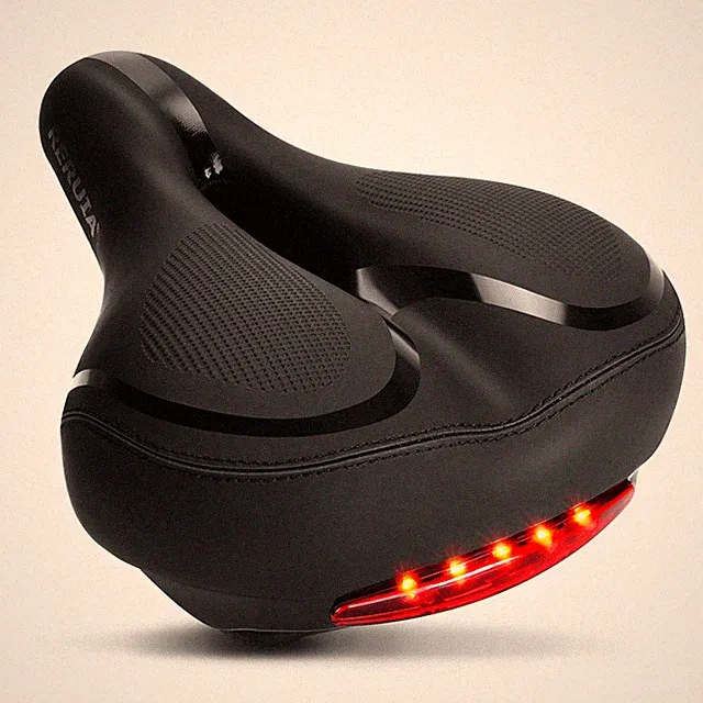 Comfortable Bike Seat with Light Breathable Memory Foam Padded Bike Saddle Du...