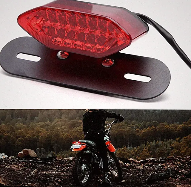 DREAMIZER Motorcycle Tail Light Integrated Running Lamp Brake&Turn Signal Light