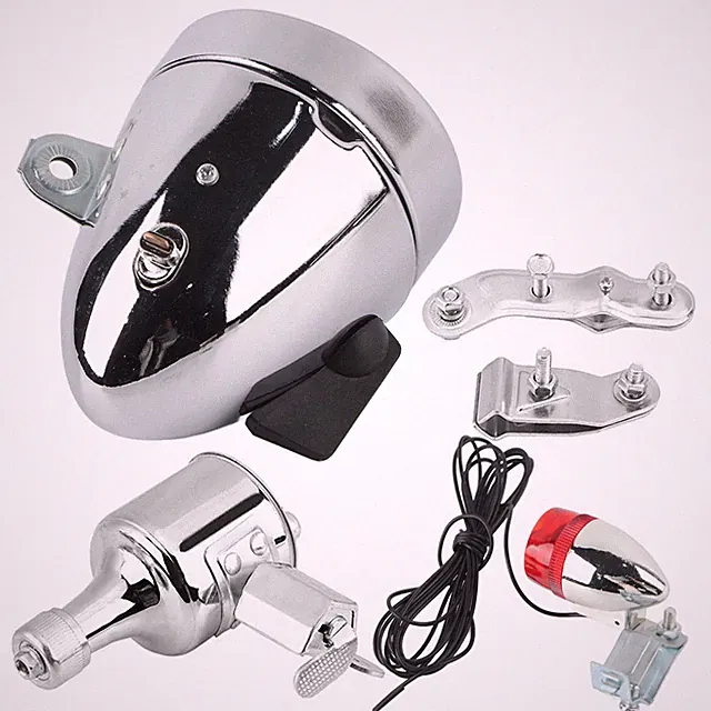 Dynamo Light Kit Complete Headlight Tail Light Set with Bulbs for BMX