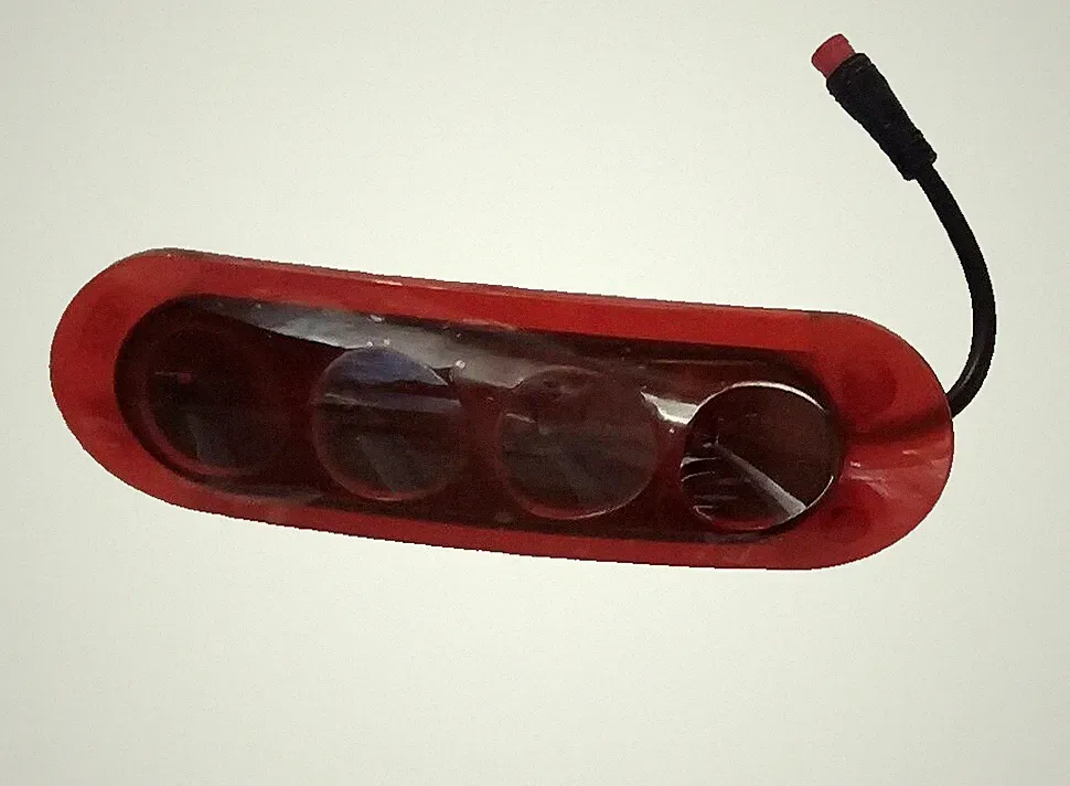 Ebike Tail Light 2 Pin, 4-light, 6" oval, red, bright, led Electric Bicycle NEW