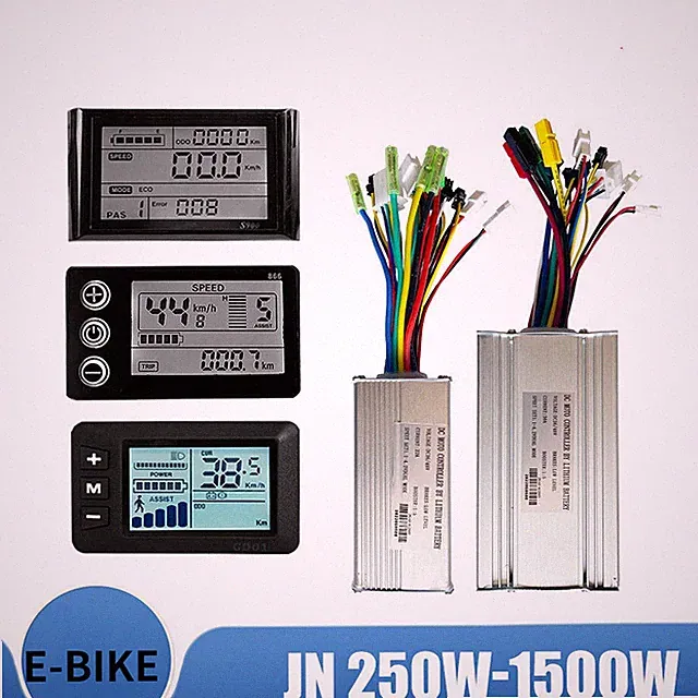 Electric Bike 250W-1500W Controller Compatible with LCD S866 S900 GD01 Display