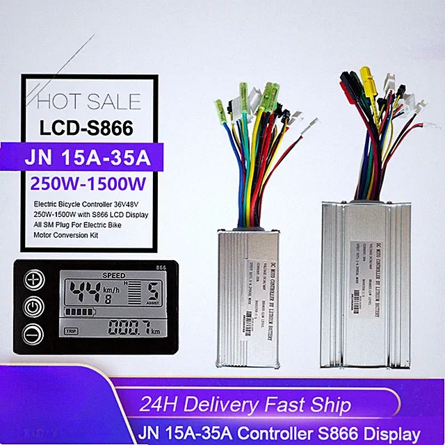 Electric Bike Sinewave Controller 250W-1500W 15A-35A Controller LCD866 Display