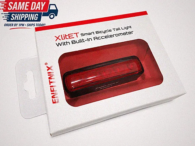 ENFITNIX XliteET Bike Tail Light Smart Brake Sensor USB-C Rechargeable IPX5
