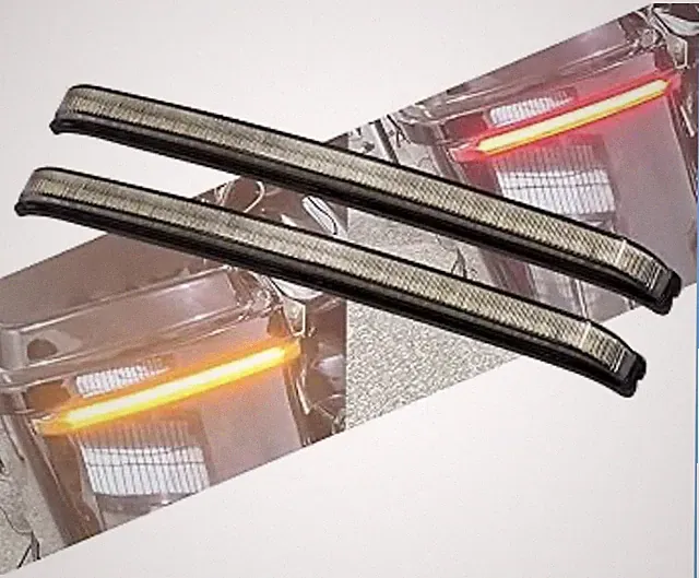 Motorcycle LED Saddlebag Tail Light For Harley Touring 2008-2013 Smoked Lens