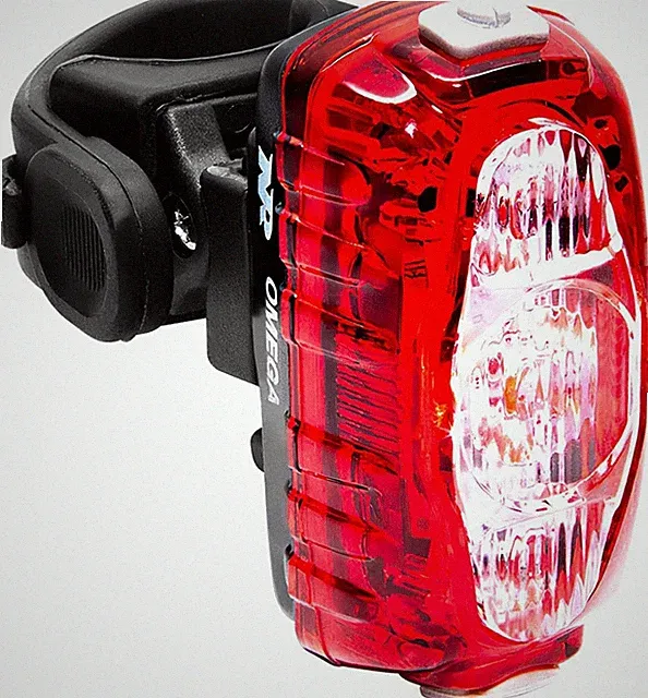 Omega 330 Lumens USB Rechargeable Bike Tail Light Powerful Daylight Visible Bicy