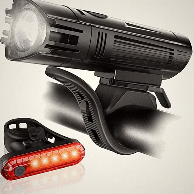 Powerful Front Headlight and Back Taillight Set for Bicycles