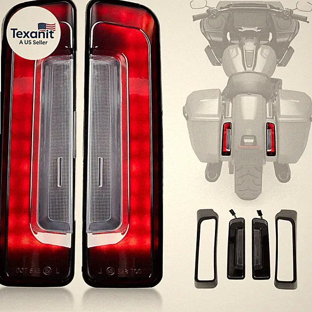 Road Glide Tail Lights - Rear Mudguard Saddlebag Filler Panel Light Led Turn Sig