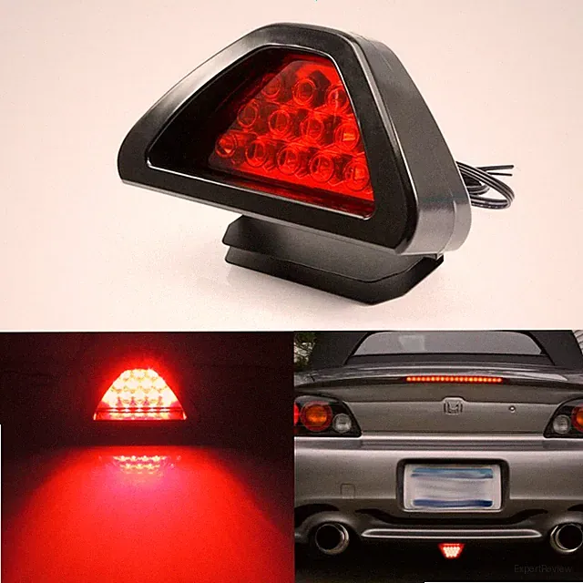 Universal Add-On Red LED Third Stop Brake Light Tail Light Rear Warning Fog Lamp