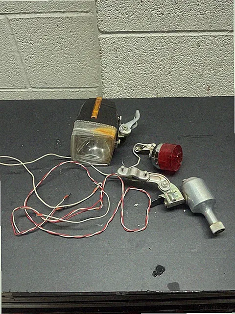 Vintage Bicycle Headlight Taillight Generator 12V 6W Cruiser