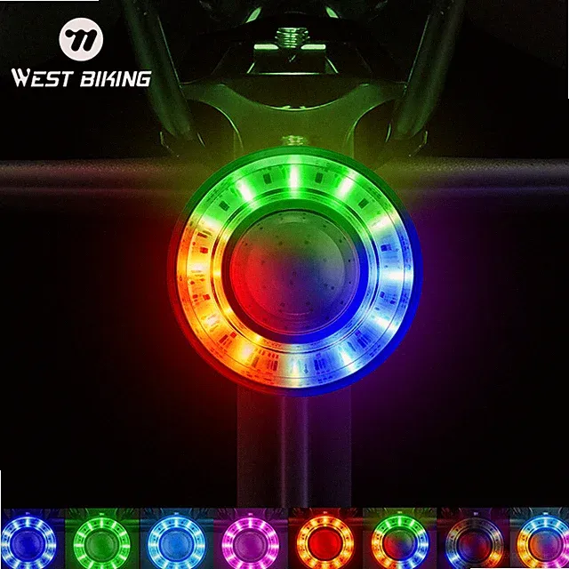 WEST BIKING Bicycle Rear Light Smart Brake Sensor Bike Tail Light 8 Modes