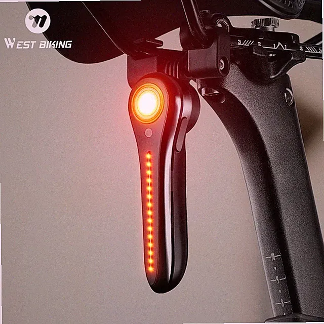 WEST BIKING Waterproof Bicycle Light LED Smart Brake Sensing Bike Tail Light